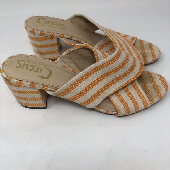 Circus By Sam Edelman Stevie Orange Block Heel 8 - Picture 2 of 9